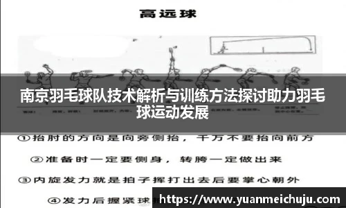 南京羽毛球队技术解析与训练方法探讨助力羽毛球运动发展